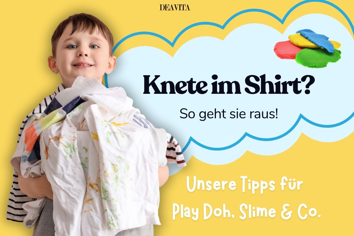 Schonend Knete aus Kleidung entfernen - Tipps für Play Doh, Zauberknete, Hüpfknete und Slime