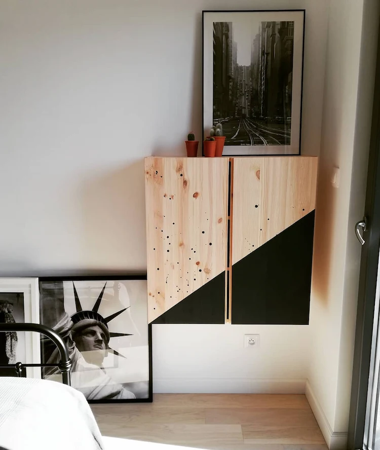 Schrank im Industrie Stil mit schwarzer Tafelfarbe aufpeppen