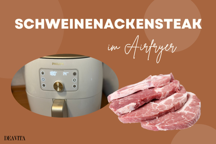 schweinenackensteak in der heißluftfritteuse
