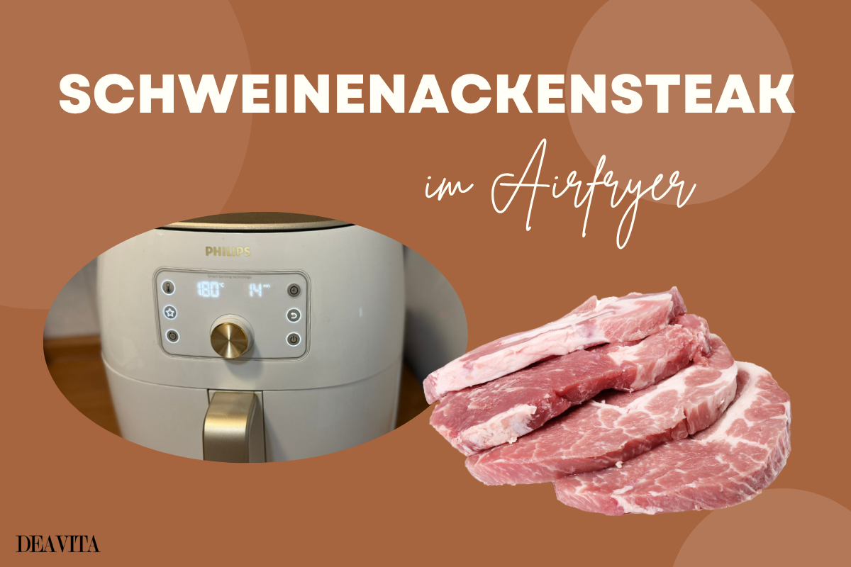 schweinenackensteak in der heißluftfritteuse
