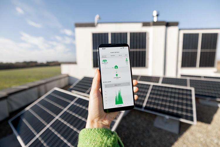 solaranlage überwachen per smartphone app – live daten direkt vom dach