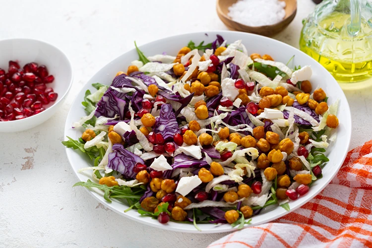 spitzkohl kichererbsen salat rezept