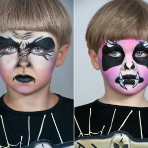 Werwolf oder Dämon zu Halloween schminken für Jungs