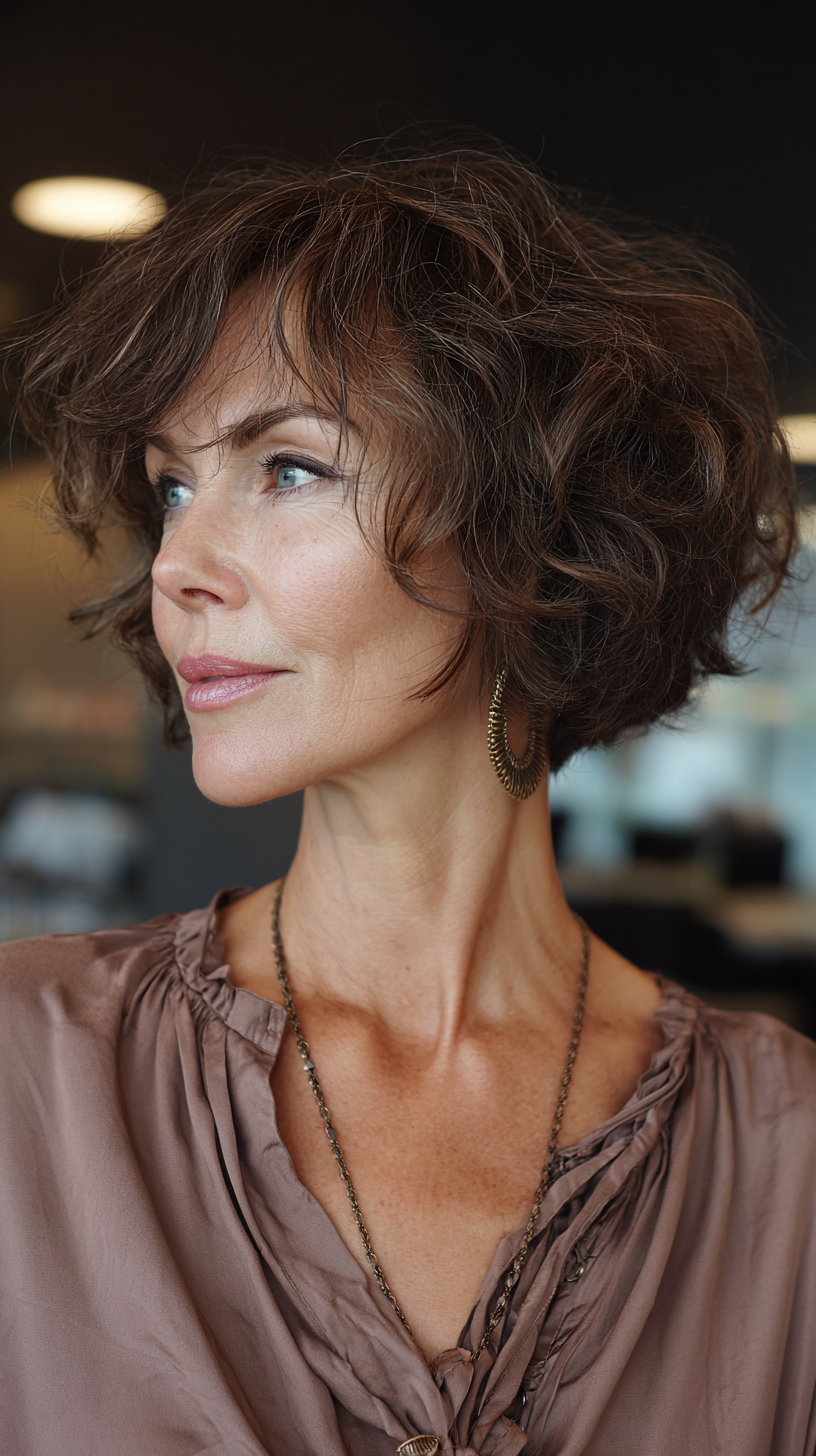 50er Bob kinnlange Frisur für Frauen