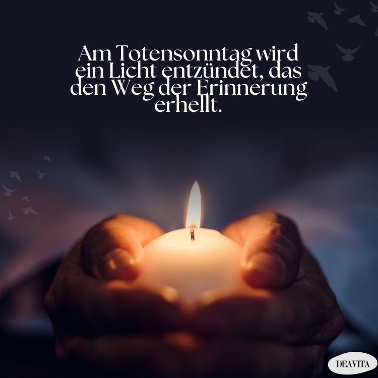 am totensonntag wird ein licht entzündet