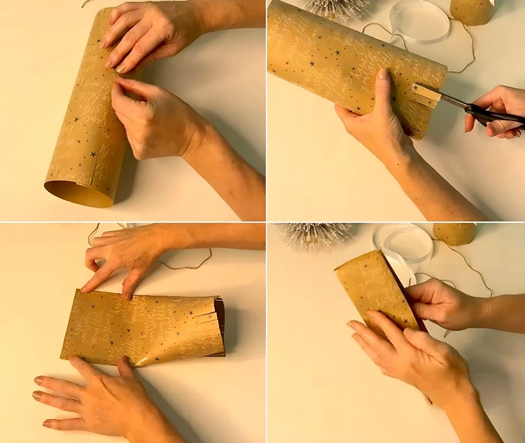 Anleitung, wie Sie Kerzen schön verpacken als Geschenk