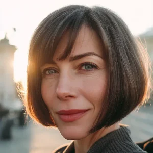 Blunt Bob richtig stylen im Alter