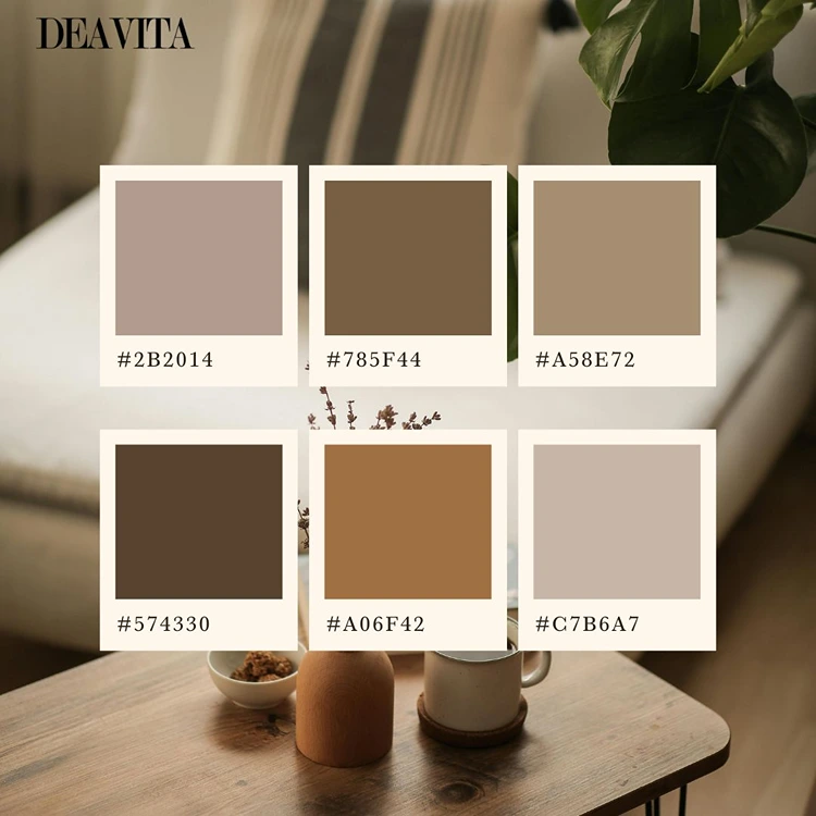 Brauntöne in verschiedensten Nuancen als Farbkombinationen in kühlen Wohnungen