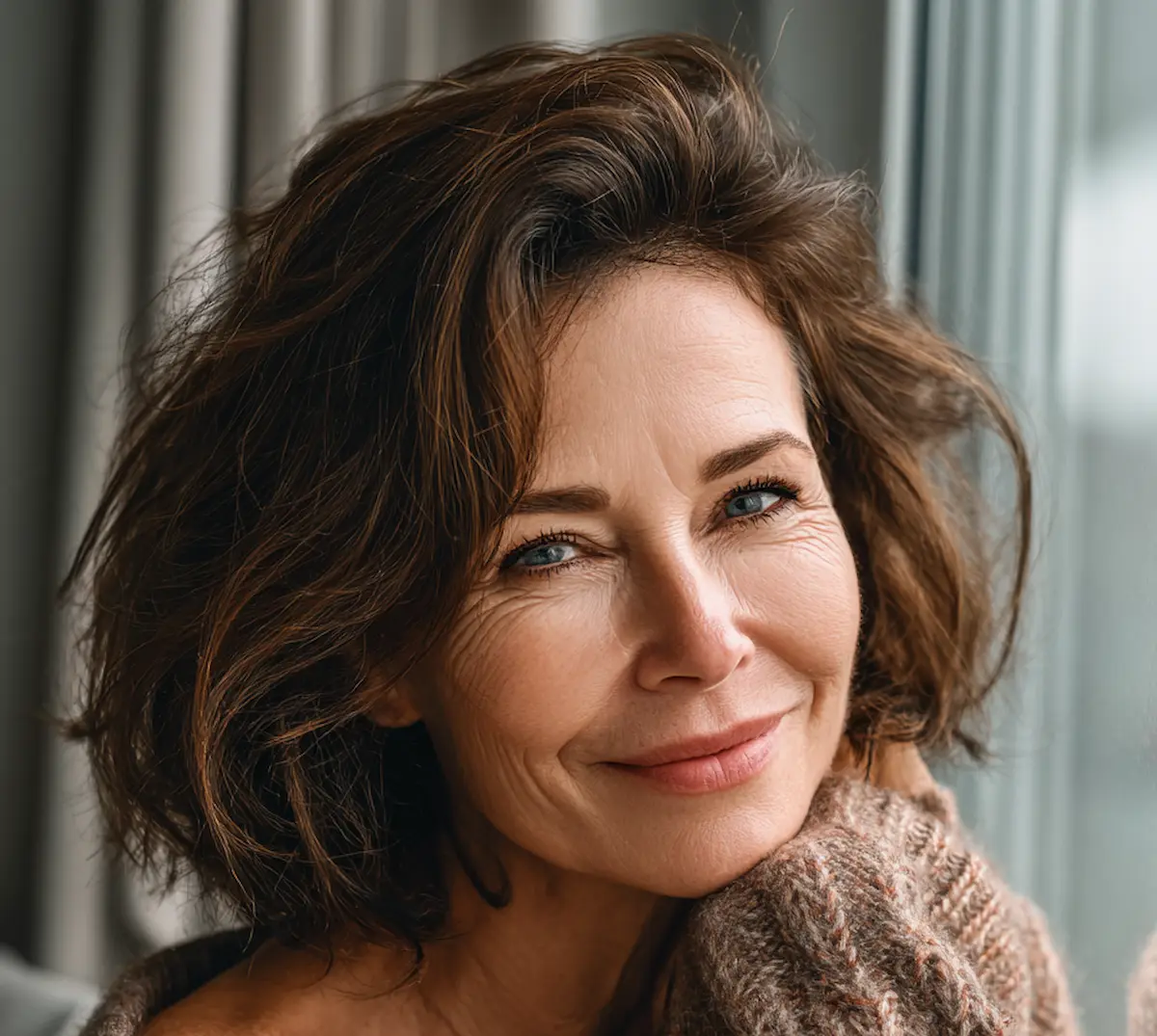 Brünette Haarfarben für Frauen ab 50 die jüng machen