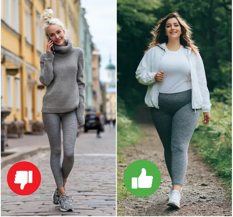 dos und don’ts bei figurbetonten outfits mit leggings