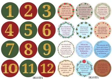 Eine witzige Adventszeit im Dezember mit einem DIY-Adventskalender aus Botschaften