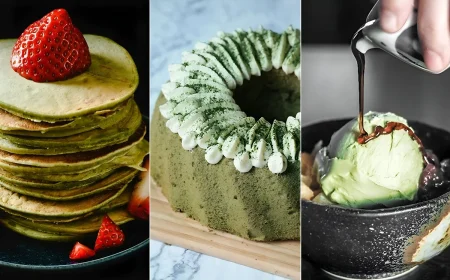 Einfache Rezepte mit Matcha für Gugelhupf, Pancakes, Latte und Eiscreme