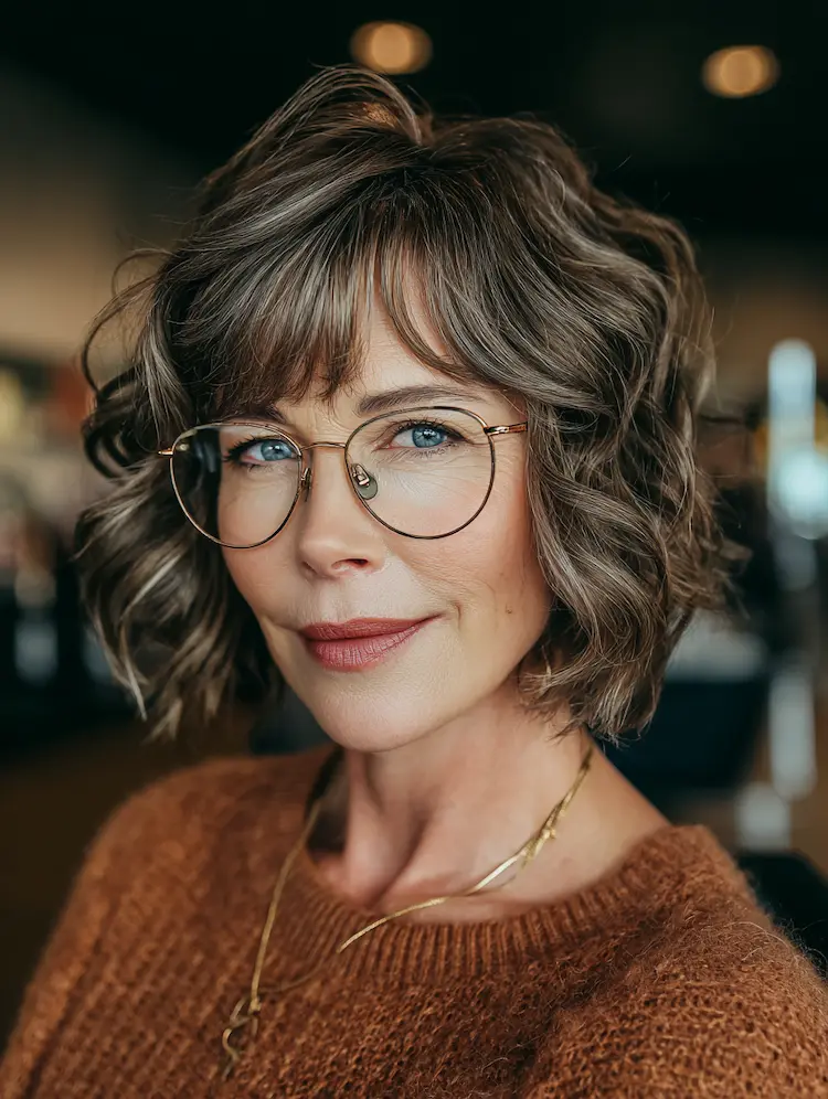 Elegante Haarschnitte für Brillenträger French Bob