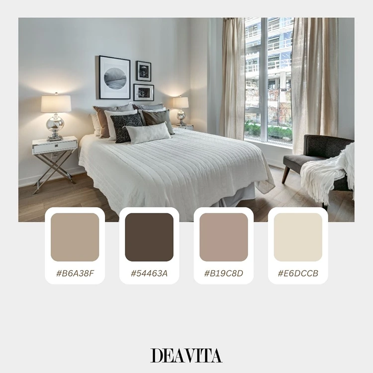 Erdtöne wie Beige, Greige oder Sandbeige als Farbkombinationen im Nord-Altbau