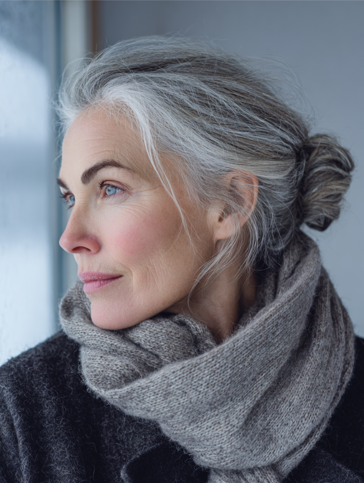 frisuren für schal messy bun