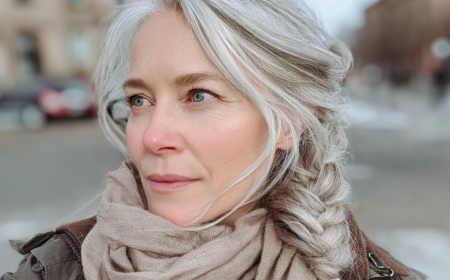 frisuren für schals im winter