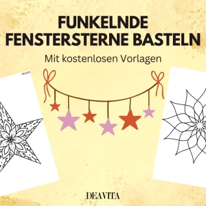 funkelnde fenstersterne basteln mit kostenlosen vorlagen