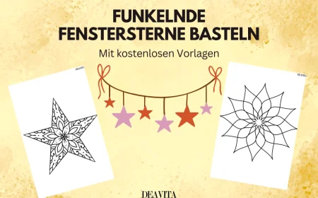 funkelnde fenstersterne basteln mit kostenlosen vorlagen