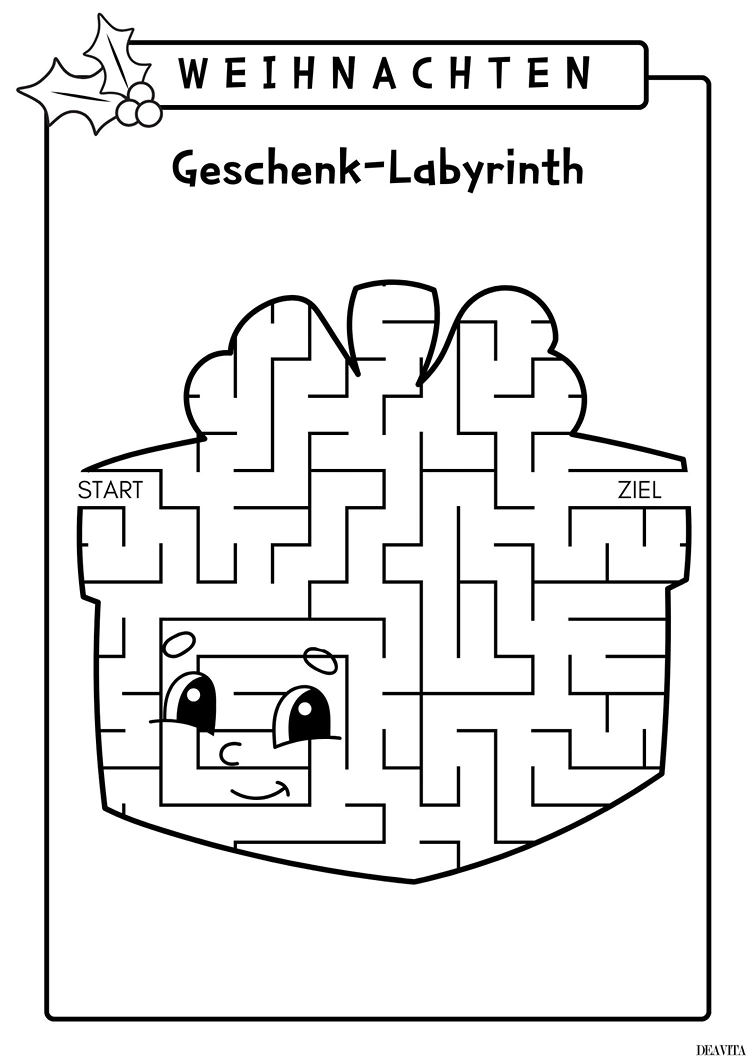 geschenk weihnachtslabyrinth für kinder