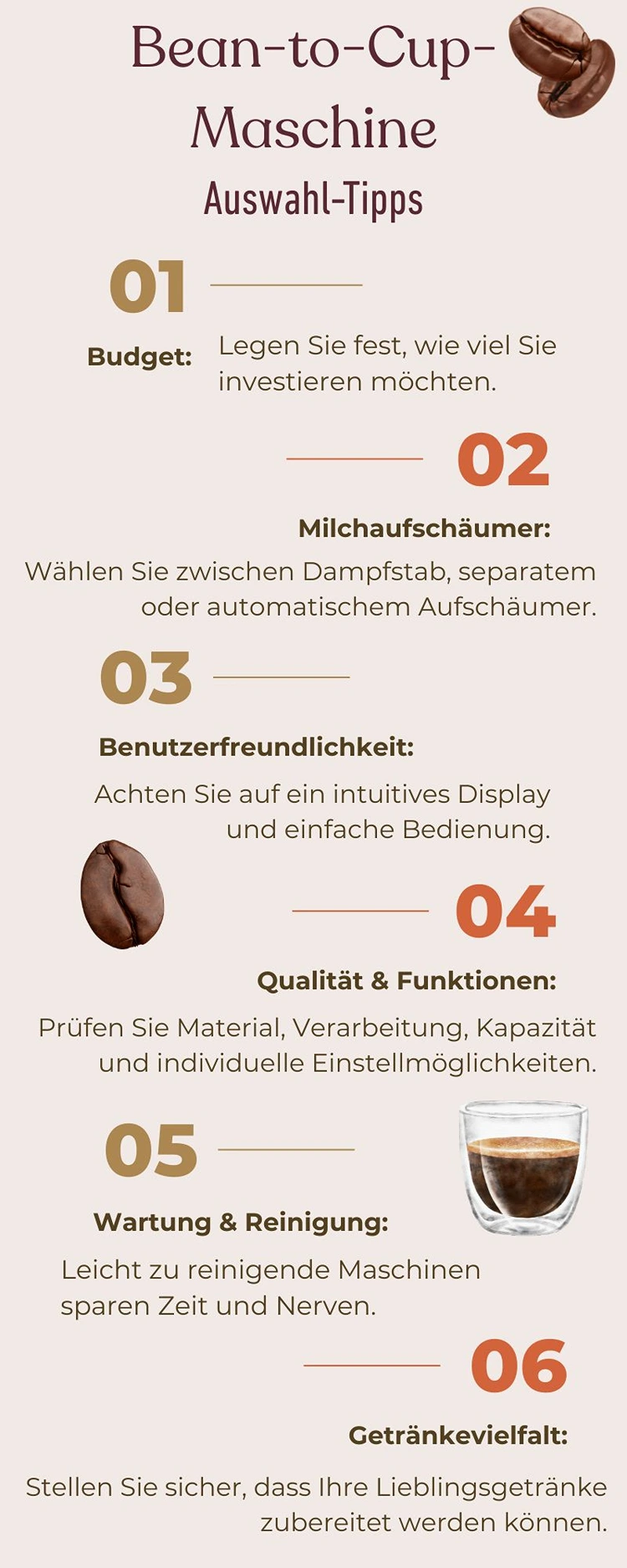 Guide mit Tipps vor dem Kauf für die beste Kaffeemaschine