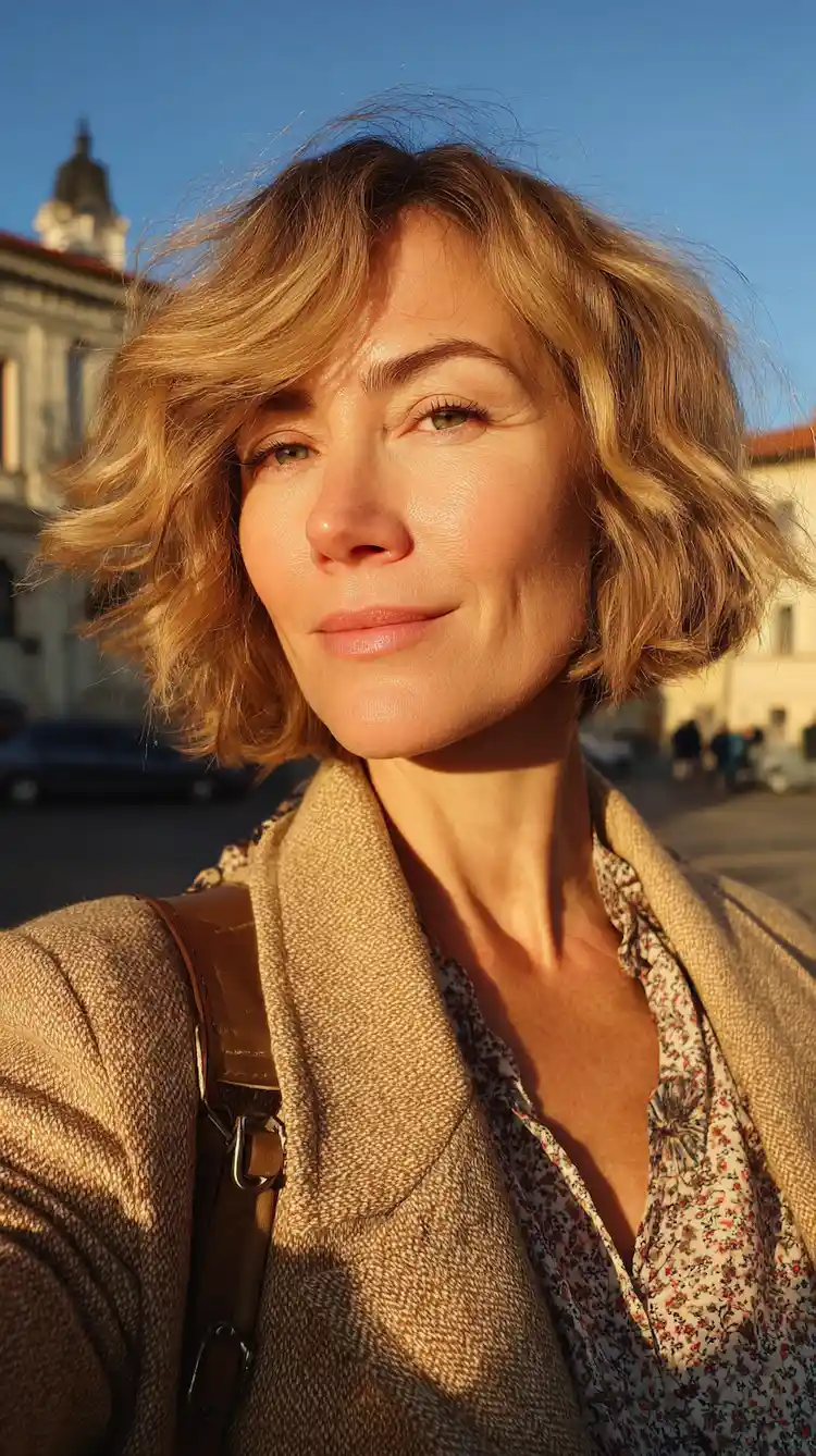 Haarschnitte für mehr Volumen im Alter Ghost Layers