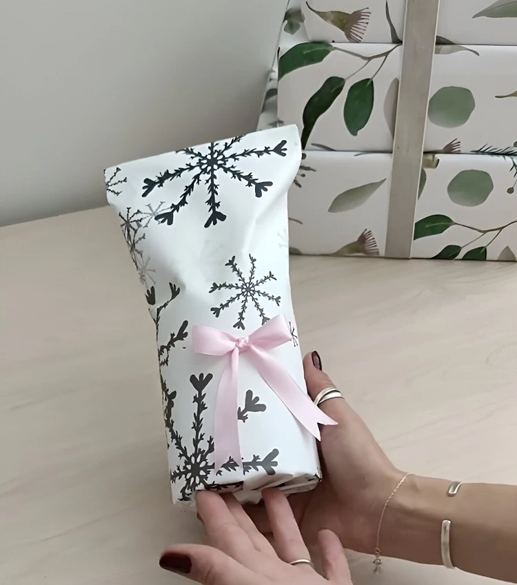 Kleine Geschenktüte für Stumpenkerzen oder Windlichter basteln