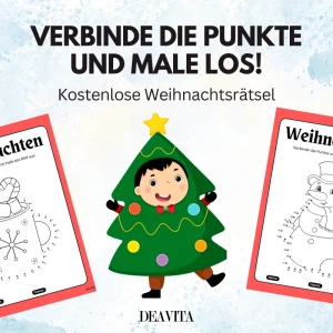 kostenlose weihnachtsrätsel verbinde die punkte und male los