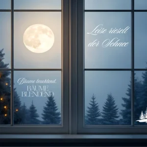 Kreidemarker-Vorlagen für Sprüche zum Ausdrucken für die Fensterdeko zu Weihnachten