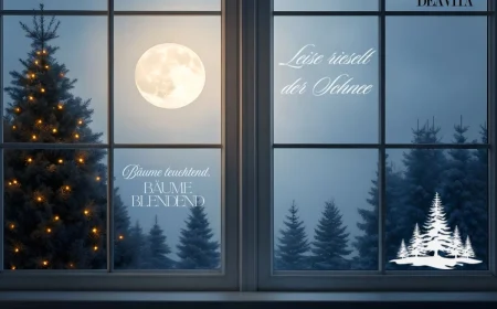 Kreidemarker-Vorlagen für Sprüche zum Ausdrucken für die Fensterdeko zu Weihnachten