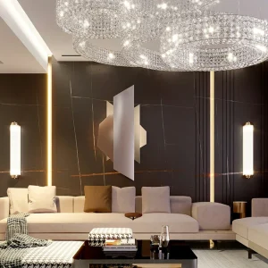 Kristall-Deckenleuchte für niedrige Decke als Alternative zum Kronleuchter