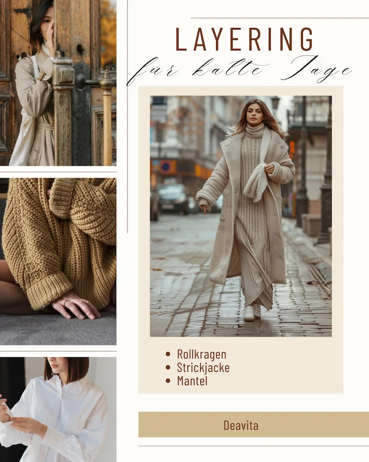 Layering im Winter Kleid richtig stylen