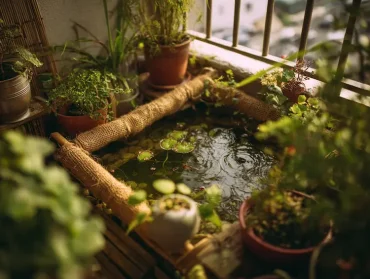 Miniteich auf dem Balkon überwintern Tipps