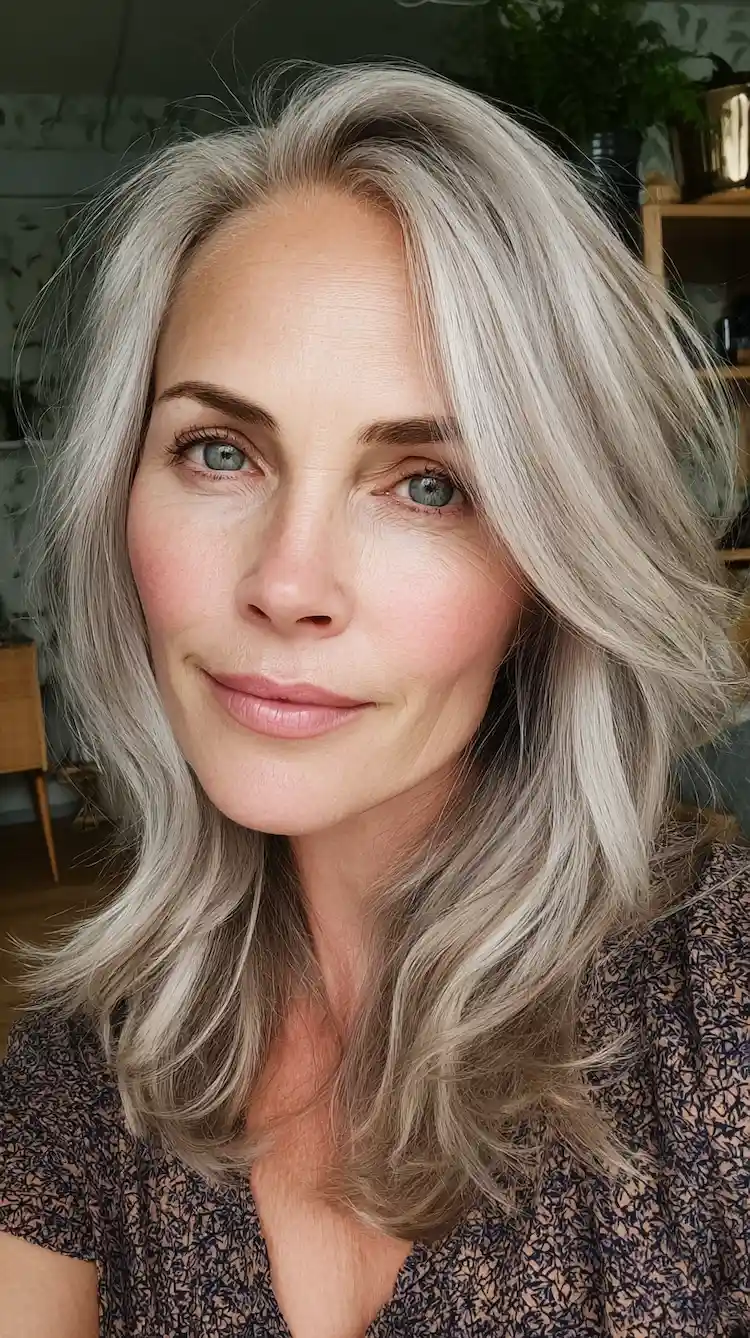 Mushroom Blonde für Frauen ab 50 - eine blonde Nuance mit aschigem Schimmer