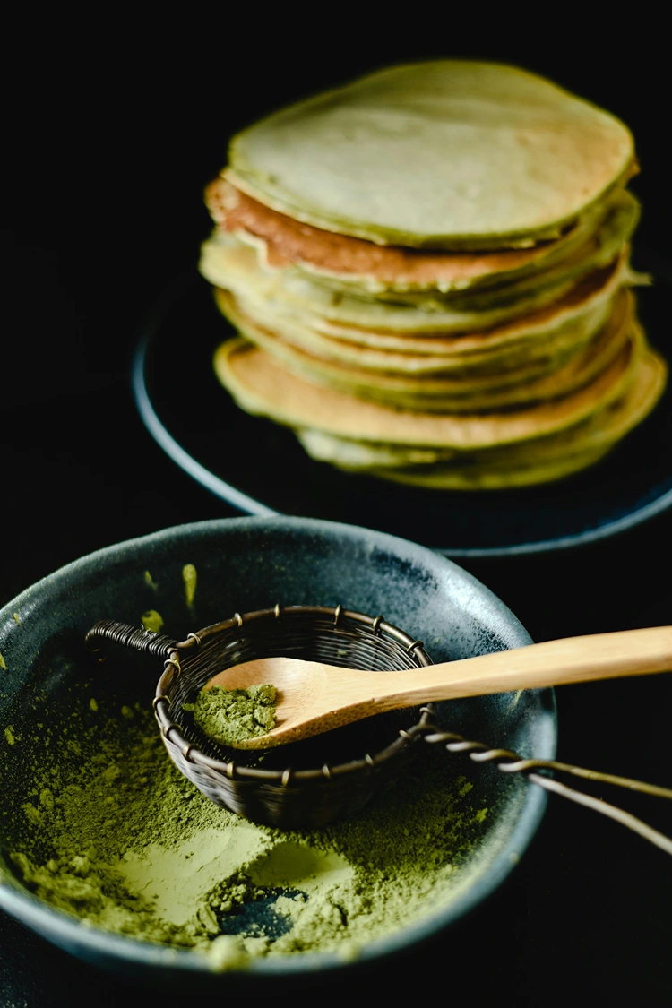 Pancakes mal anders mit dem gesunden Matcha als Zutat