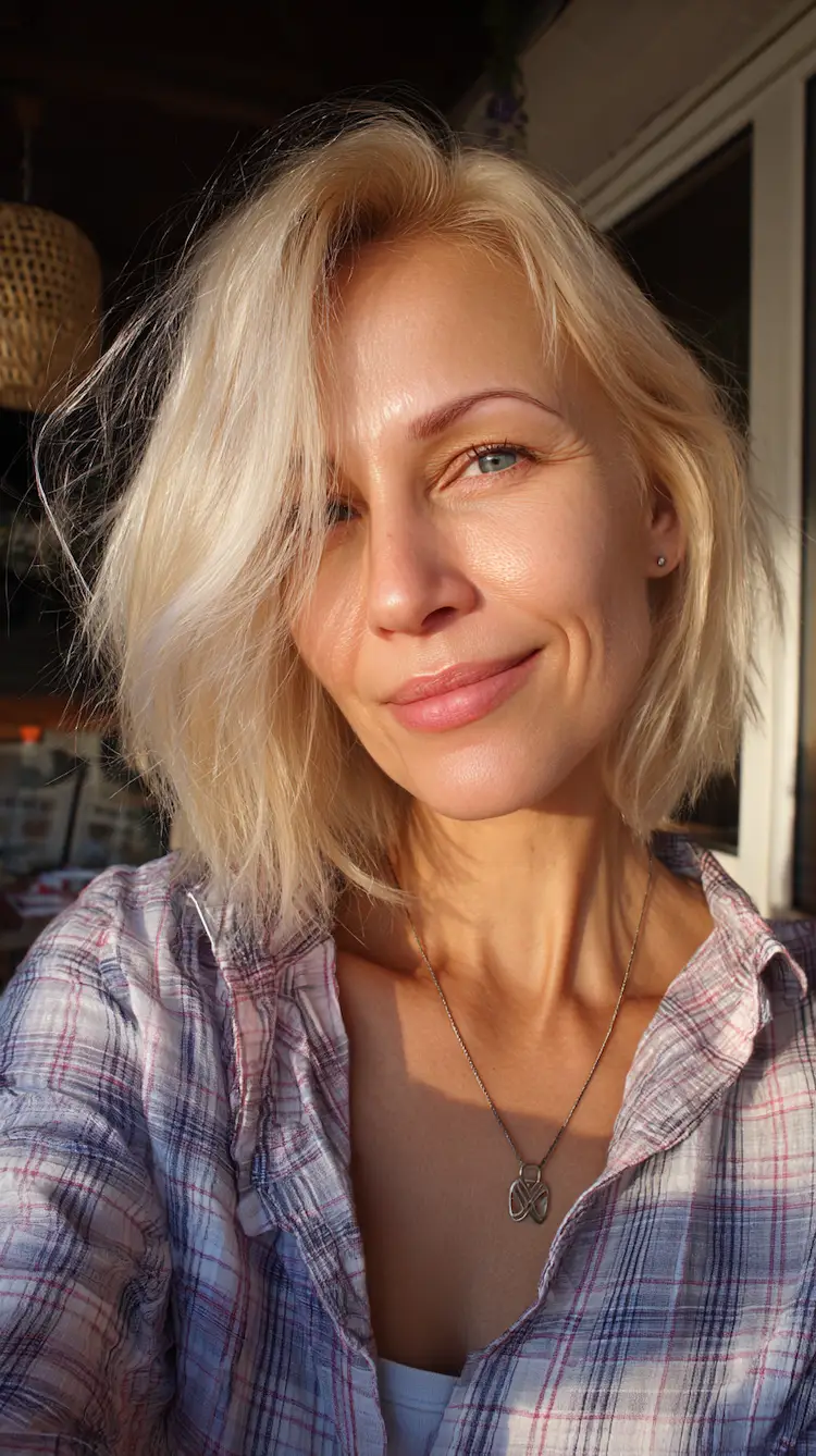 Side Swept Bob schafft mehr Fülle