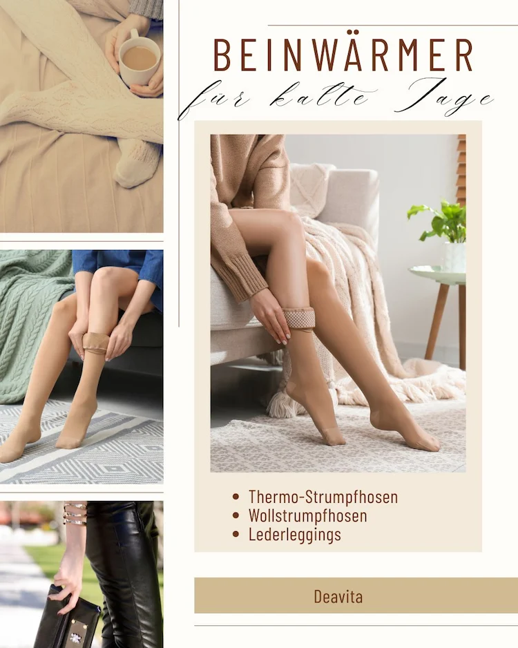 Strumpfhosen und Leggings als Beinwärmer zum Kleid