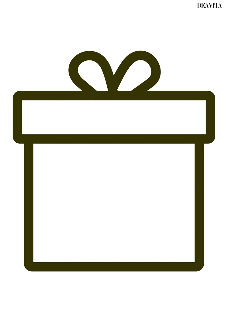 vorlage für geschenkpaket kartonfenster mit klebeband