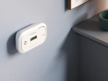 wandmontierter kohlenmonoxidmelder