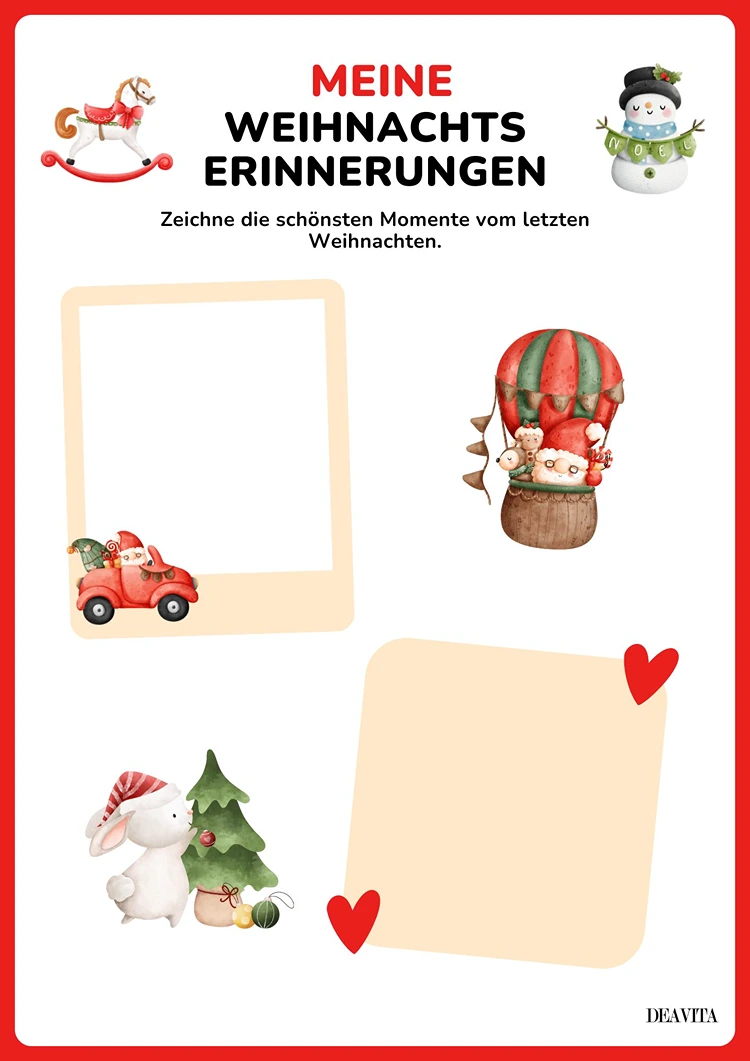 weihnachts aktivitätsbuch meine weihnachtserinnerungen