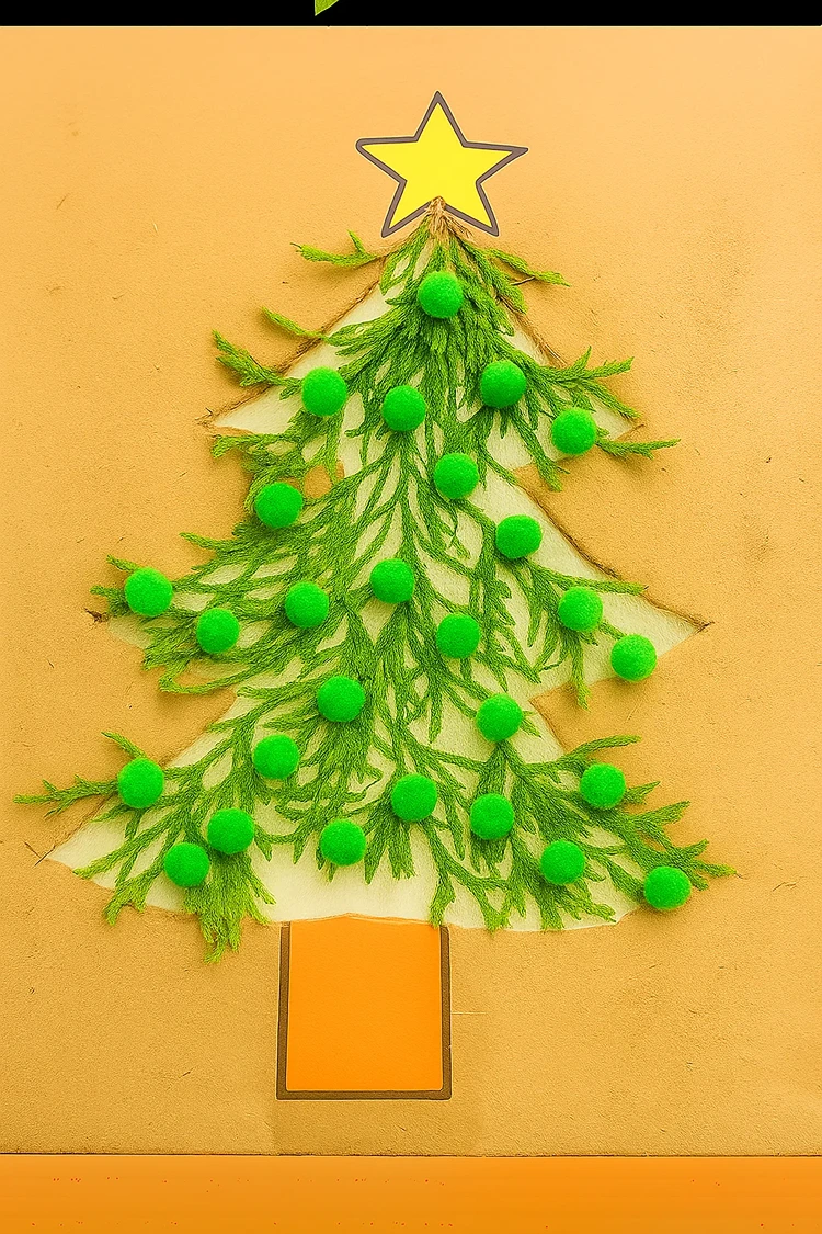 weihnachtsbasteln mit 1 jährigen diy kartonfenster mit klebeband