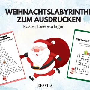 weihnachtslabyrinthe zum ausdrucken kostenlose vorlagen
