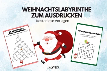 weihnachtslabyrinthe zum ausdrucken kostenlose vorlagen