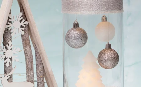 winterdeko im glas selber machen