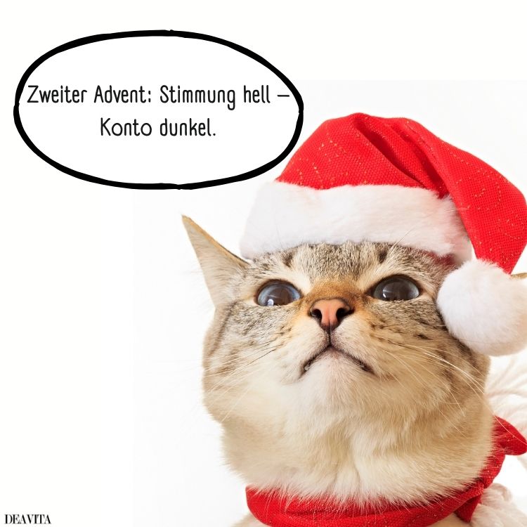 2 advent sprüche lustig stimmung hell konto dunkel