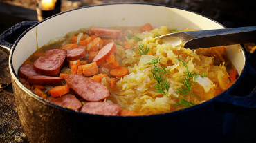 abschmecken und servieren