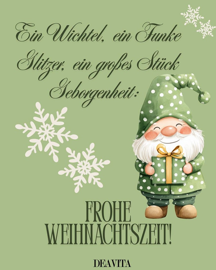 Ein Funke Glitzer, ein großes Stück Geborgenheit - Frohe Weihnachtszeit