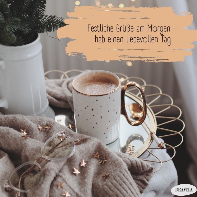 festliche grüße am morgen am 24. dezember