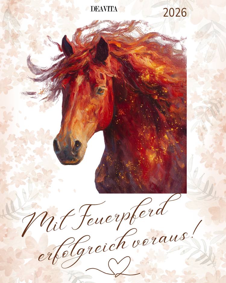 Feuerpferd Glückwünsche zu Weihnachten und Neujahr verschicken