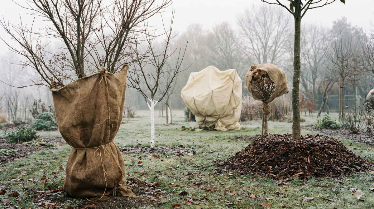 gartenarbeit im dezember so schützen sie empfindliche pflanzen richtig – japanischer ahorn, magnolien, feigen, junge obstbäume & mehr