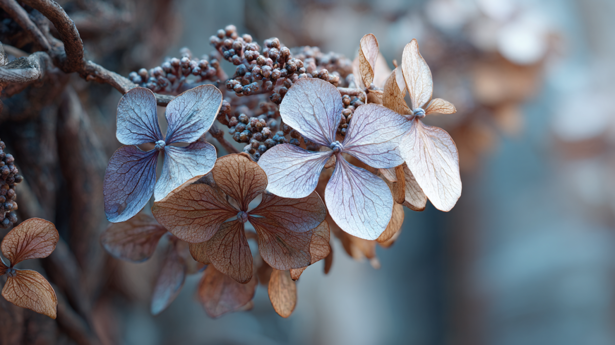 hortensien, die am alten holz blühen (winterzustand + knospen)
